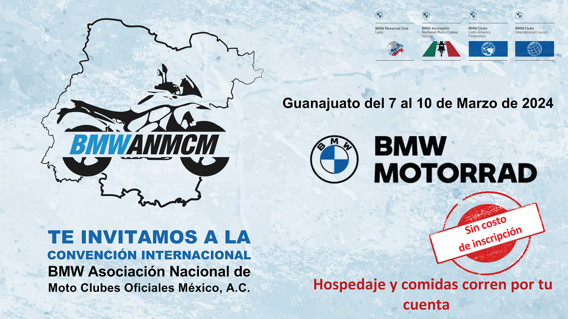 Convencion BMW Motorrad Asociación Nacional de Moto Clubes Oficiales México