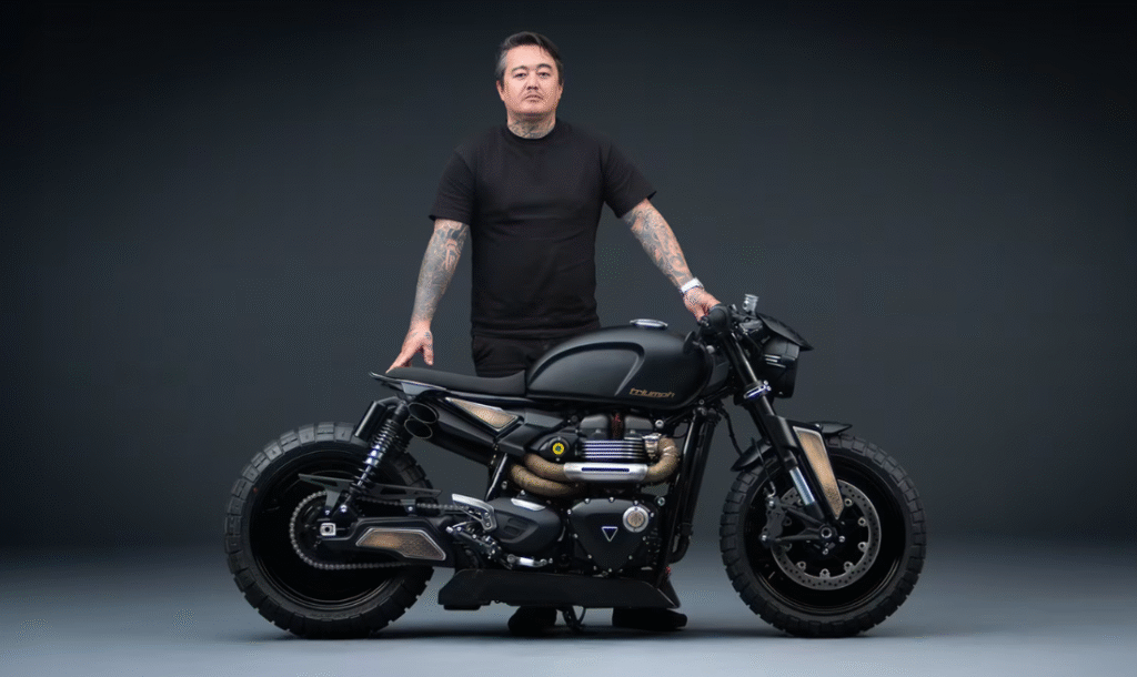 La “Gaijin”, una café racer basada en la Speed Twin 1200.