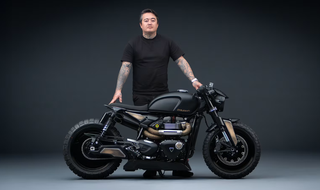 La “Gaijin”, una café racer basada en la Speed Twin 1200.