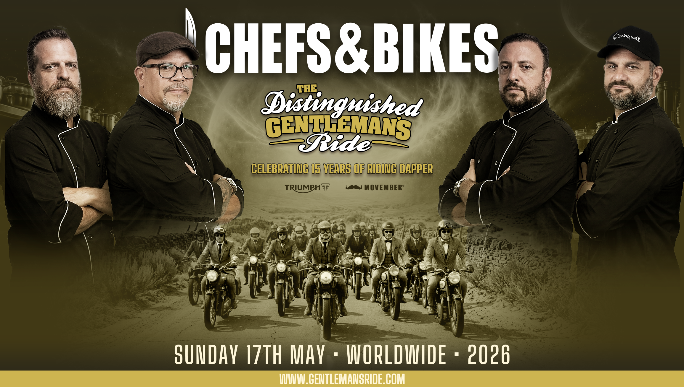 Chefs and Bikes The Sistinguished centlemans ride